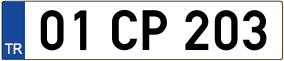 Trailer License Plate